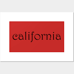 California  T-Shirt Posters and Art